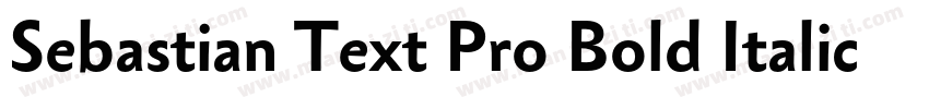 Sebastian Text Pro Bold Italic字体转换